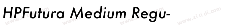 HPFutura Medium Regu字体转换